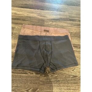 SKIMS Mens Boxer Briefs Set Grey Pink Size 3X Stretch Cotton Comfort
